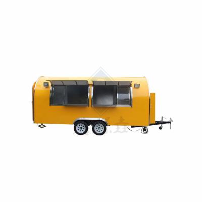 China Vending Snack Function Movable Street Coffee Juice Pancake Food Cart Mobile Food Truck for sale