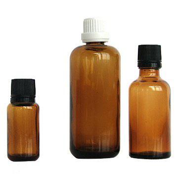 Cina Amber Colored Essential Oil Glass imbottiglia 100ml 30ml 10ml con il contagoccia del cappuccio in vendita