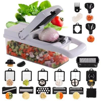 China Amazon Hot Chopper Dicer Bowl Cutter Luxury Viable A Wooden Mandoline Manual With Storage Vegetable Slicer for sale