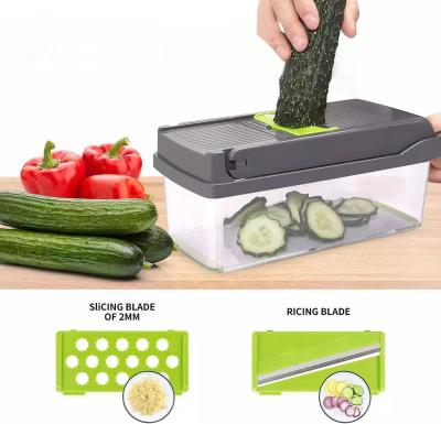 China Multi Functional Hot Sustainable Vegetable Salad Dicer Household Shredder Convenient Amazon Vegetable Cutting Artifact for sale