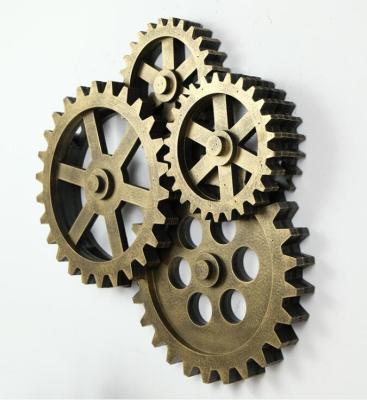 China Geal Oversized Handmade Industrial Vintage Cut MDF 3D Style RS 2021 Antique Home Decorate Wall Clock for sale