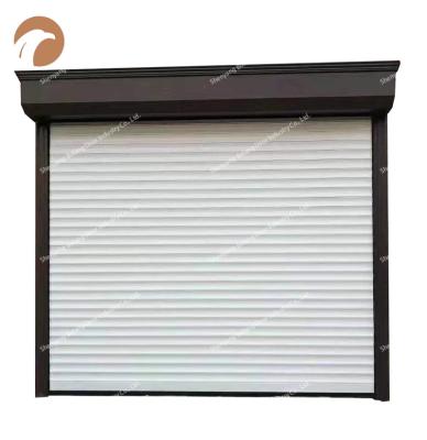 China Anti-theft Outdoor Automatic Metal Roller Door Insulated Roll Up Warehouse Rolling Shutters for sale