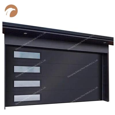 China Exterior insulated automatic remote control aluminum sectional door of heat insulation modern villa garage for sale