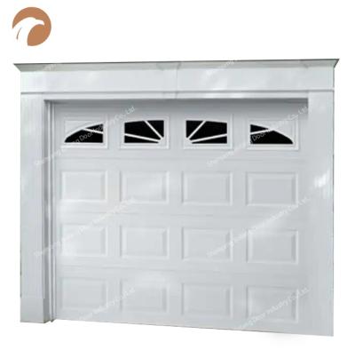 China Residential Galvanized Steel Porta Del Garage Sectional Fireproof Sound Insulation Garage Doors for sale