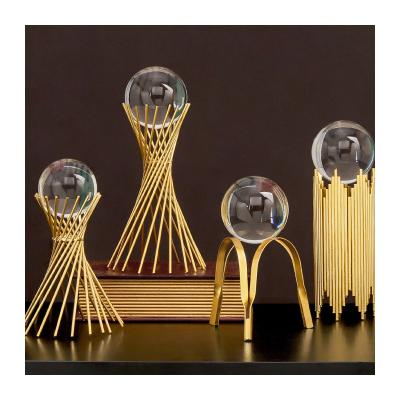 China Crystal Ball Nordic CLASSIC Creative Glass Living Room Style Desktop Ornaments Home Decoration Family for sale