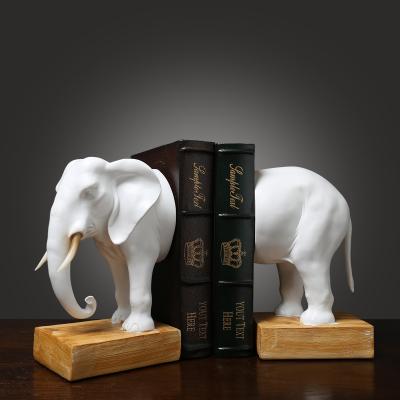 China World Bedroom Office Living Room Displaymodern Craft Rack Bookends Elephant Home Decorations for sale