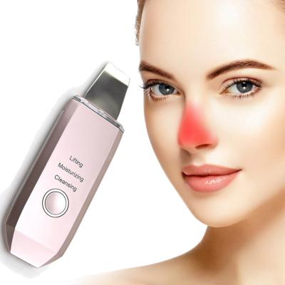 China 2021 Beauty DEEP CLEANSING Personal Care Ion Ultrasonic Skin Scrubber Ultrasonic Face Massager for sale