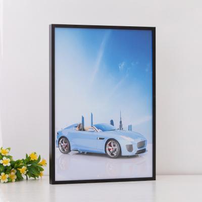 China Certificate/Photo/Poster Customized Wholesale Single Openable Snap Side View Aluminum Profile Poster Board Advertising Frame for sale