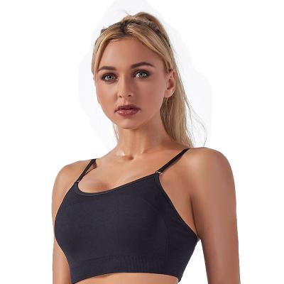 China Beautiful Breathable Seamless Large Size Breathable Yoga Bra Skin Friendly Shock Absorption Fitness Sports Back Top for sale