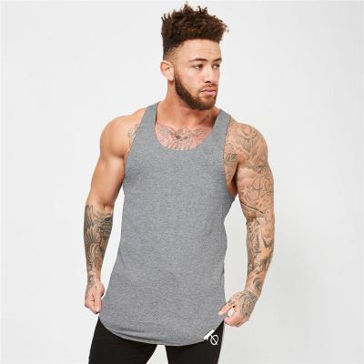 China European and American men's fitness vest breathable summer running pure color sleeveless vest shirt bottom cotton for sale