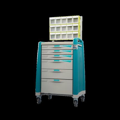 China Plastic Anesthesia Trolley Hospital Furniture Trolley Hospital Clinic Trolley Medical ABS Treatment Trolley Hospital for sale