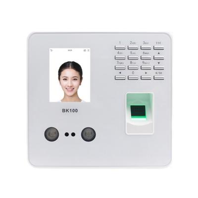 China Other BK100 TCP/IP Biometric Fingerprint Face Facial Recognition Employee Time Attendance Machine With keyboard Time Clock Recorder for sale