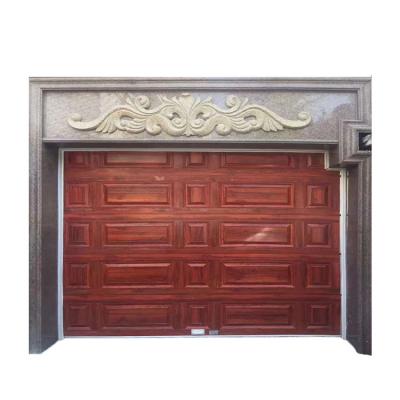 China Guard Against Theft Good Quality Color Steel Plate Garage Door Automatic Lifting Garage Door for sale