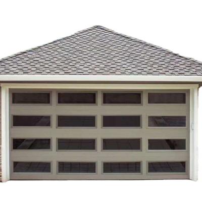 China Modern Popular Double Garage Door Security Door With Aluminum Alloy Garage Door for sale