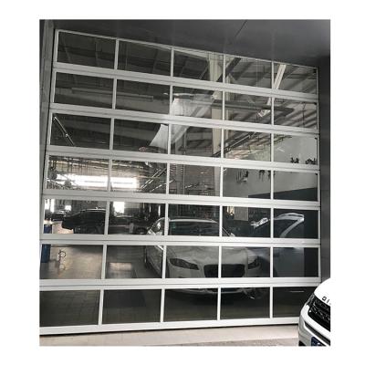 China Transparent/Modern/Beautiful Remote Control Visible Aluminum Garage Door For Residence for sale