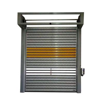 China Intelligent Door Polyurethane Insulation Eco-friendly Stainless Steel Motor Roll Up Door for sale