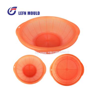 China Plastic Drain Basket Mold Plastic Strainer Molds Kitchen Gasket Injection Molding Suppliers for sale