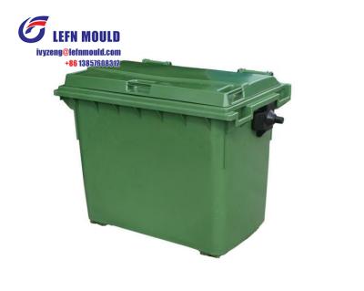 China 660 liter garbage bin mould/plastic mobile tongs sampah/waste bin mold manufacturer in Taizhou for sale