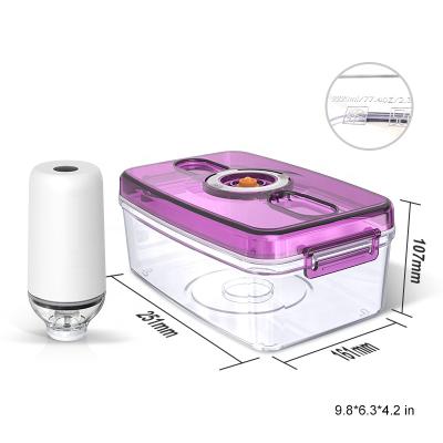 China Freshness Preservation Pump Vacuum Fresh Food Storage Box for sale