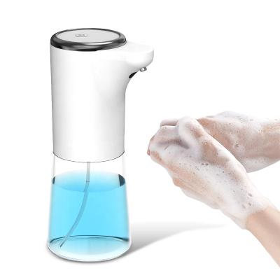 China Modern Transparent Automatic Bathroom Hotel Induction Foam Soap Dispenser Touch Soap Dispenser Set for sale