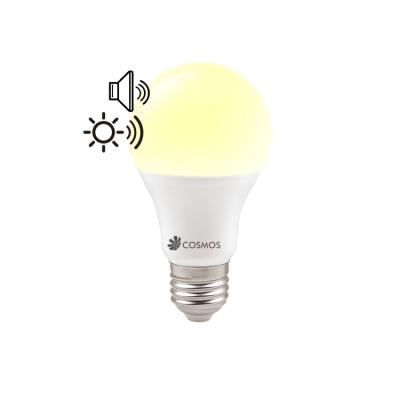 China Residential Wholesale 7w 9w 12w A60 Day And Light Sound Sensor Led Smart Bulb for sale