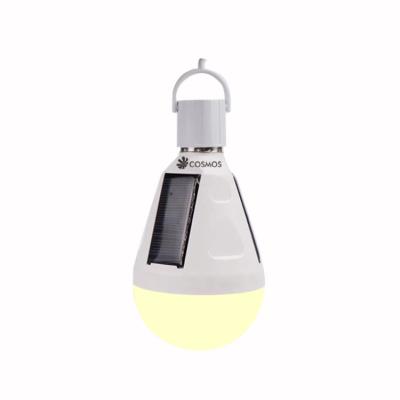 China Camping 5W 7W 9W 12W E27 Base Battery Rechargeablled Solar Light Bulb Outdoor Portable Smart Emergency Light Bulb for sale