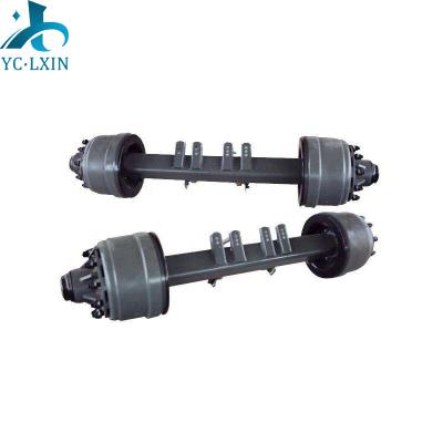 China Parts of trailer parts trailer american type outside drum trailer steering axle for sale