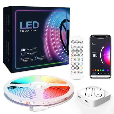 China Residential LED Christmas Lights 10m 150LEDs IP65 Tuya RGB Color LED Strip Lights WIFI Smart Strip Light For Home Bar Decoration for sale