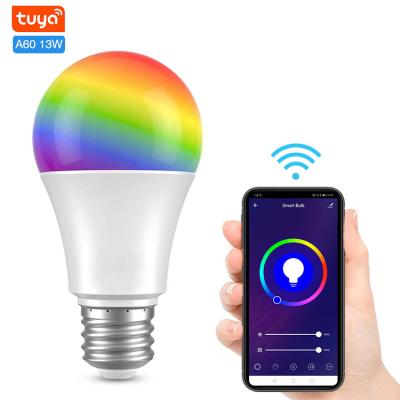 China Factory Direct Sales A60 Residential Multi Function Smart Bulb RGBCW Color Changing Bedroom Lighting Smart LED Energy Saving E27 Light Bulbs for sale