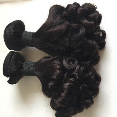 China Italian Natural Deep Curl Color Indian Virgin Virgin Hair Bundles 3pcs/15mm Curl Bouncy Curl Funmi Hair Weft For Black Woman for sale