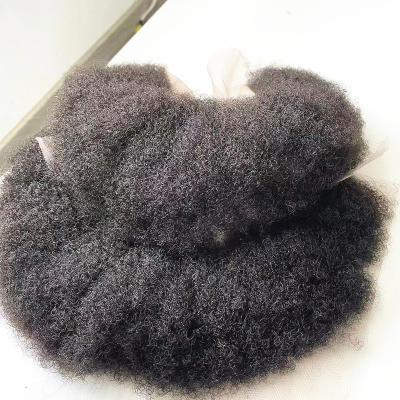 China 100% Virgin Wave 100% Virgin Lace Beard Full Afro Indian Remy Human Hair 4mm Kinky Curl For Black Men express delivery fast for sale