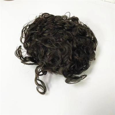 China Loose Wave 19mm Male Curly Wave Hairpieces Indian Virgin Human Hair Loose Full Lace Hairpieces For Black Men In America Fast Express Shipping for sale