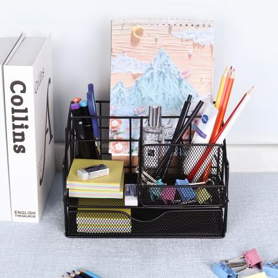 China New 2022 Strong Practicality Office Metal Locker Colorful Multifunctional Stationery Pen Holder for sale