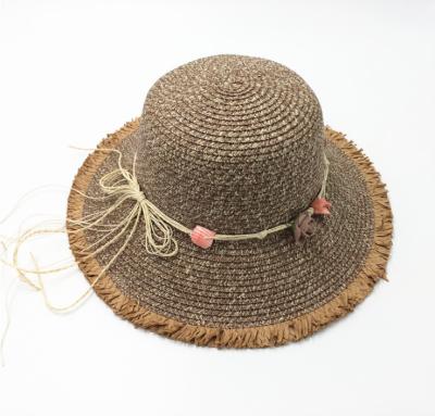 China Cheap Paper Braid Straw Bucket Decoration Hat for sale