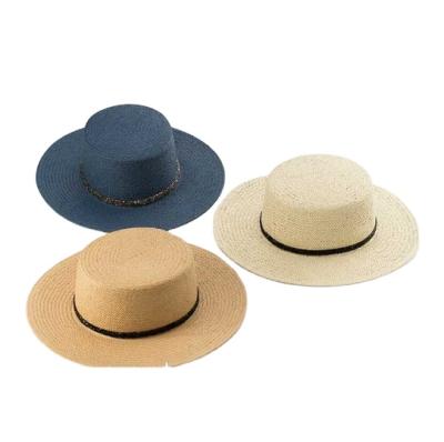 China Character Straw Hat Classic Custom Design Hats For Men And Women Refine Sun Protection Sombreros Para Hombre Fashion Paper High Quality Hat for sale