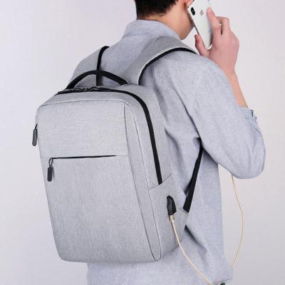 China With Hot USB Waterproof USB Notebook Bag Wholesale Men's Polyester Laptop Bag Travel School Laptop Backpack Custom Made for sale