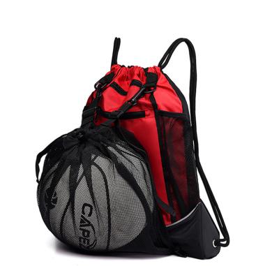 China High Quality Waterproof Light Weight Gym Sports Ball Drawstring Backpack Basketball Football Soccer Ball Bag for sale