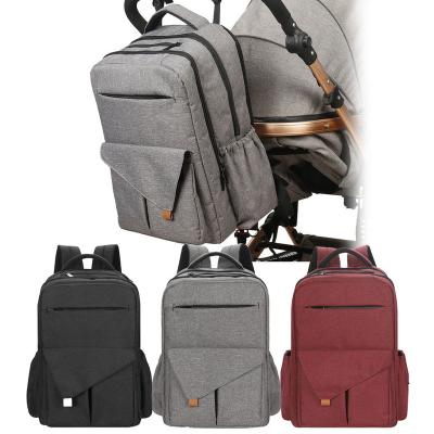 China Factory Wholesale New Arrive Waterproof Multifunctional Mummy Bag Large Capacity Backpack With USB Diaper Bags for sale