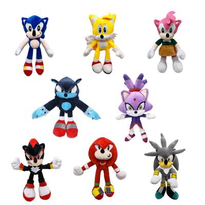 China New Design Anime Hedgehog Plush Pussy Toy Doll Stuffed Plush Toy Cute Animal Sonic Toys Eco-friendly Sonic Hedgehog Wholesale for sale