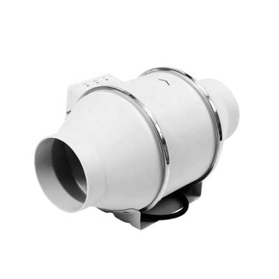 China Home Supplier Factory Exhaust Silencer Plastic Duct Booster Oblique Flow Line Fan for sale