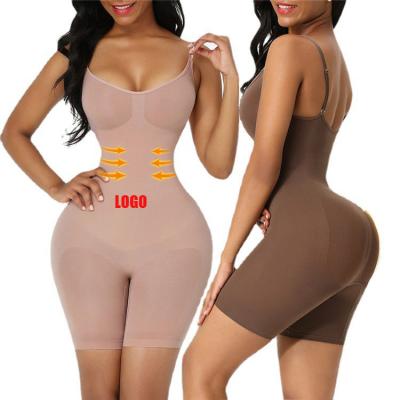 China Custom Logo Fajas Colombian Tummy Control Butt Lifter Jumpsuit Breathable Custom Body Shaper For Women for sale