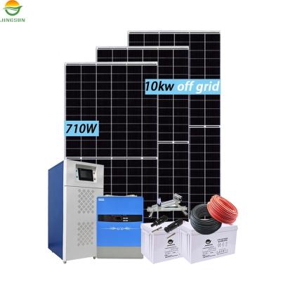 China Home Commercial Industrial Other Best Price Jingsun MPPT Solar System Price List 710W 10kw Off Grid Solar System For Home for sale