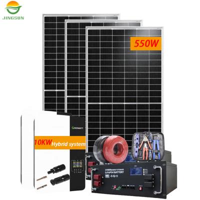 China Home Commercial Industrial Other Jingsun High Efficiency System 8kw 10kw 15kw 20kw Solar Hybrid Solar Power System for sale