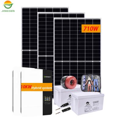 China Home Commercial Industrial Other Jingsun Wholesale Price Solar System 5kw 8kw 10kw 15kw MPPT Hybrid Solar Rack System for sale