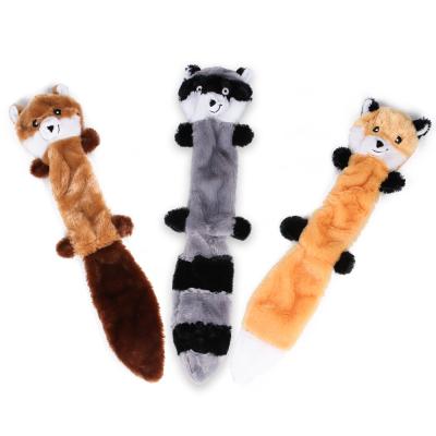 China Wholesale Lean Sustainable No Stuff Dog Plush Squeaky Toys Interactive Dog Toys Bite Resistant For Pet for sale