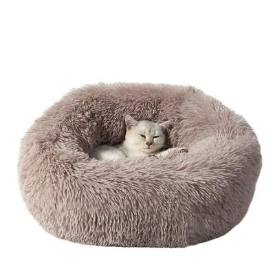 China Wholesale Pet Breathable Main Supplies Dog Kennel To Keep Warm In Autumn And Winter Plush Round Dog Cushion Pet Cotton Bed for sale