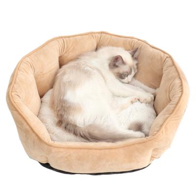 China Wholesale Pet Breathable and Comfortable Pet Nest Soft Nest Shaped Warm Autumn and Winter Deep Sleep Nest Shell for sale