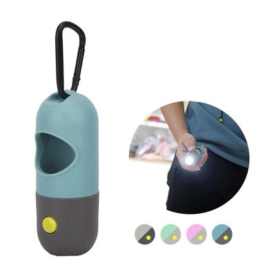 China Pet Viable Lead Supplies LED Pet Waste Bag Wholesale Dispenser With Light Capsule Dog Toilet Picker for sale