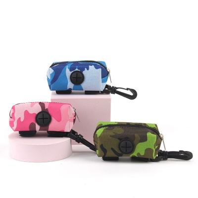 China Custom Viable Outdoor Design Pet Puppy Poop Poo Waste Bag Pouch Holder Storage Material Dispenser For Dogs for sale