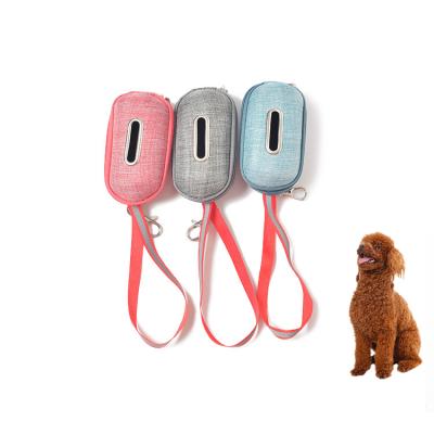 China Professional Viable Portable Canvas Pet Poop Bag For Dog Poop Bag High Quality Walking Dispenser For Pets Poop Bag Holder Dispenser for sale